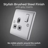 BG Single Switched Socket in Stainless Steel – Secure & Stylish - Image 5