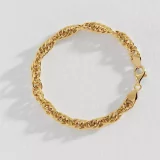 Revere Elegant Twisted Gold Plated Silver Bracelet - Image 4
