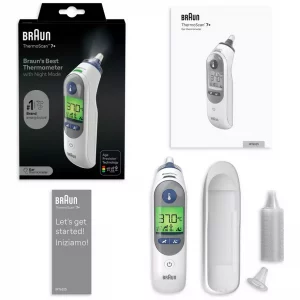 Braun IRT6525 ThermoScan 7+ Ear Thermometer – Night Mode & Age Precision