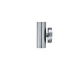 Modern Outdoor Wall Light – Lutec Gale IP44, Dual GU10 in Brushed Steel - Image 4