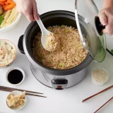 Russell Hobbs 1.8L Rice Cooker & Food Steamer – Silver Stainless Steel - Image 3