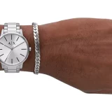 Armani Exchange Cayde Stainless Steel Watch & Bracelet Set for Men - Image 5