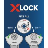 Bosch 115mm Thin Metal Cutting Disc X-LOCK (1mm Thickness, 22.23mm Bore) - Image 4