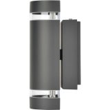Lutec Focus Wall Light - IP44 Rated, 2 x GU10 Bulb, Dark Grey Outdoor Lighting - Image 4