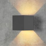 V-TAC 5W LED Wall Light – IP65 Square Outdoor Light with Adjustable Beam, 700lm, Warm White – Grey - Image 2