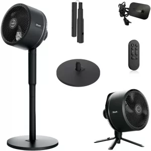 Shark FlexBreeze 13-Inch Standing Fan – Modern Black with Oscillation