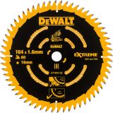 DeWalt 184mm Fine Circular Saw Blade 60T for Precision Cuts - 16mm Arbor - Image 1