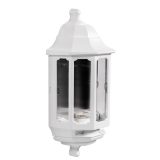 ASD IP44 Half Lantern Outdoor Wall Light – White Polycarbonate, 60W BC Fitting - Image 3