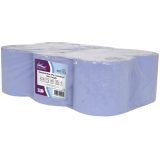 Blue 2-Ply Centre Feed Paper Roll - High Absorbency - Image 2