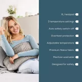 Beurer Electric Heat Pad – Soft Fleece Heating Pad for Pain Relief - Image 7