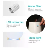 Duux TAG Ultrasonic Humidifier - White, Quiet Cool Mist Humidifier for Home & Office - Image 3