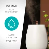 Duux TAG Ultrasonic Humidifier - White, Quiet Cool Mist Humidifier for Home & Office - Image 5