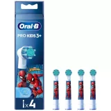 Oral-B Spiderman Kids Electric Toothbrush Heads - 4 Pack for Children - Image 2