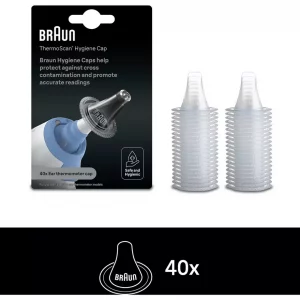 Braun LF40 Hygiene Caps for ThermoScan Ear Thermometer - 40-Pack