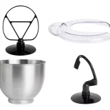 Cookworks KM6003B-GS Stand Food Mixer - Black, 6-Speed, 4.5L Capacity - Image 3