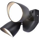 Lutec 23W LED Twin Security Light - IP54, 1700lm, Black, 4000K for Outdoor Use - Image 2