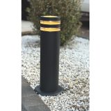 Outdoor Bollard Light GU10 by Lutec – IP44 Rated, Dark Grey Finish - Image 3