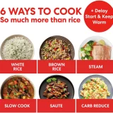 Instant 2.8L Rice Cooker and Steamer – White | Large Capacity, Easy Clean - Image 3