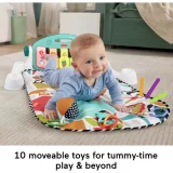 Fisher-Price Glow and Grow Kick & Play Piano Gym for Babies - Blue - Image 3