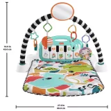 Fisher-Price Glow and Grow Kick & Play Piano Gym for Babies - Blue - Image 6