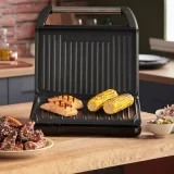 George Foreman Large Steel Health Grill – 25052, Family Size Electric BBQ - Image 4