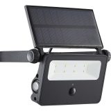 Zink 2W Solar PIR Security Light – IP44 Waterproof, 220lm Daylight White, Black - Image 2