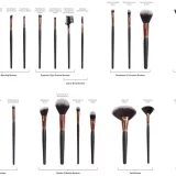 Rio Professional Makeup Brushes – 24-Piece Set for Face & Eyes - Image 3