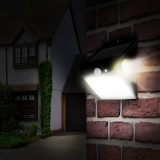 Luceco Guardian Solar PIR Wall Light – 1.5W, 220lm, IP65, Black Outdoor Motion Sensor Light - Image 1