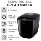 Tower T11003 Digital Bread Maker - Black, Programmable & Compact - Image 1