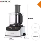 Kenwood FDM73.850SS MultiPro OneTouch Food Processor - 1000W, Stainless Steel - Image 5