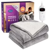 Silentnight Luxury Heated Throw – Soft Sherpa Fleece Blanket - Image 2