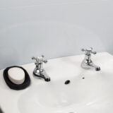 Ebb & Flo Chrome Basin Pillar Taps – Classic Look - Image 5