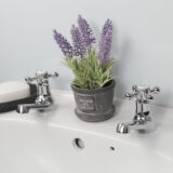 Ebb & Flo Chrome Basin Pillar Taps – Classic Look - Image 2