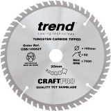 Trend Craft 165mm Thin Kerf Circular Saw Blade 52 Teeth 20mm Arbor - CSB/16552T - Image 2