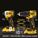 DeWalt DCK2062D2T-GB 18V XR Brushless Combi Drill & Impact Driver Kit with 2 x 2.0Ah Batteries - Image 4