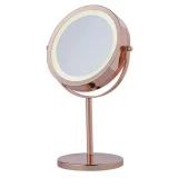 Danielle Creations Rose Gold Makeup Mirror with Light - Image 3