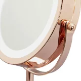 Danielle Creations Rose Gold Makeup Mirror with Light - Image 5