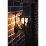 Lutec Corniche Outdoor Wall Lantern – IP44 Rated, E27 Socket, Black Finish - Image 4