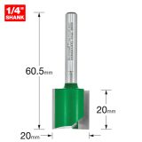 Trend 1/4 Inch Straight Router Cutter 20mm x 20mm – Precision Woodworking Tool - Image 3