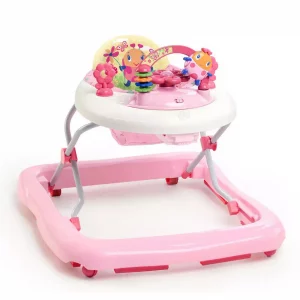 Bright Starts JuneBerry Baby Walker with Easy Mobility - Safe & Fun for Infants