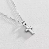 Revere Sterling Silver Tiny Cross Necklace for Women - Image 1
