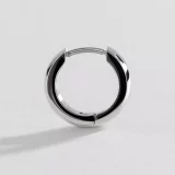 Revere Men's Stainless Steel Plain Huggie Hoop Earrings – Durable & Stylish - Image 3