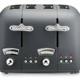 De'Longhi CT04.GY Argento Silva Grey Toaster – 2 Slice, Stainless Steel Design - Image 2