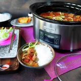 Crockpot 5.6L Stainless Steel Time Select Slow Cooker - Adjustable Timer - Image 1