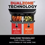 Ninja 7.6L Air Fryer & Dehydrator with Dual Zone Technology AF300UK - Image 3