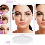 Rio LED Makeup Mirror with Adjustable Magnification - Image 2
