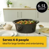 Crockpot 6.5L Slow Cooker - Black | Large Capacity, Easy Cooking - Image 5