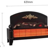 Dimplex Yeominster 1.2kW Classic Electric Freestanding Fireplace Heater - Image 4
