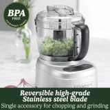 Cuisinart ECH4U Mini Prep Pro Food Chopper - Silver, Compact and Efficient - Image 6
