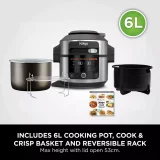 Ninja Foodi 11-in-1 Multi Cooker & Air Fryer - 6L SmartLid Pressure Cooker - Image 3
